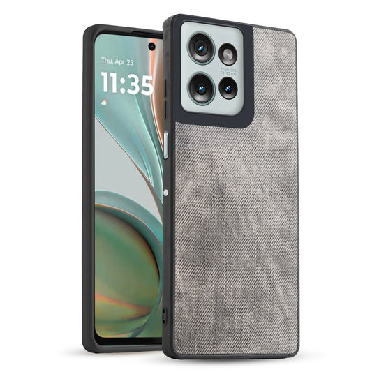 Classic Denim Finish Back Case for Motorola G75 5G