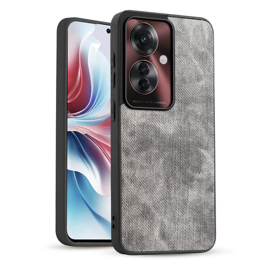 Classic Denim Finish Back Case for Oppo F25 Pro 5G