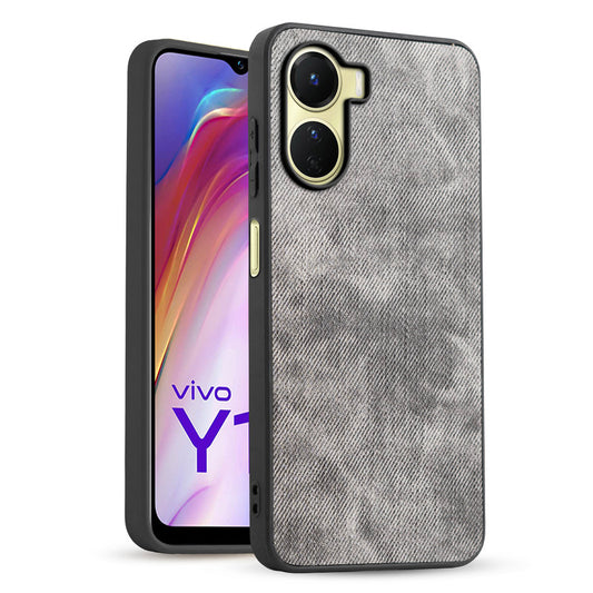 Classic Denim Finish Back Case for Vivo Y16