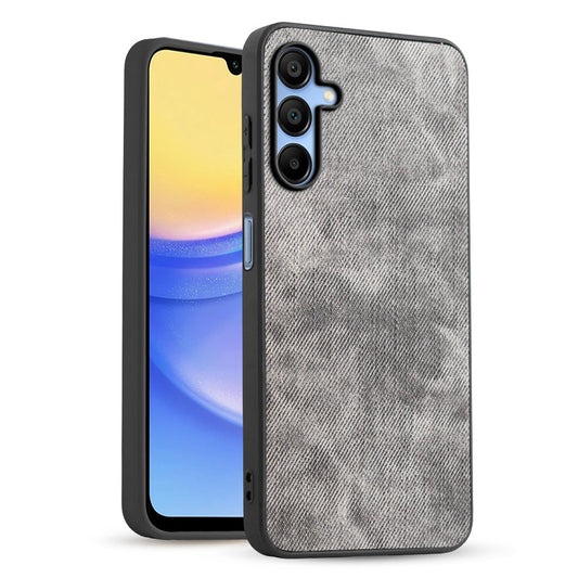Classic Denim Finish Back Case for Samsung A15 5G with Raised Camera Edges & Micro-Fiber Lining