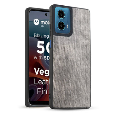 Classic Denim Finish Back Case for Motorola Moto G34 5G