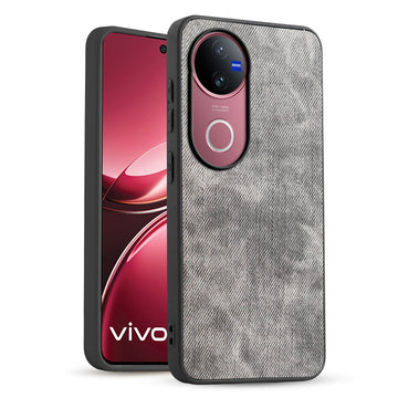 Classic Denim Finish Back Case for Vivo V50 5G with Raised Camera Edges & Micro-Fiber Lining