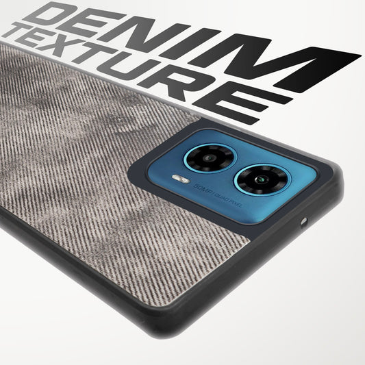 Classic Denim Finish Back Case for Motorola Moto G34 5G