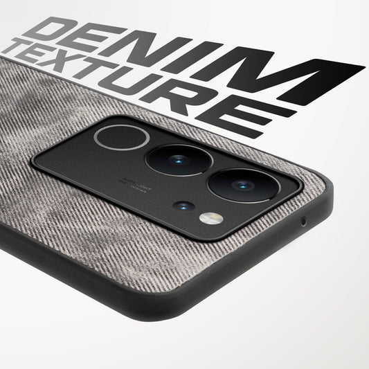 Classic Denim Finish Back Case for Vivo V29 5G
