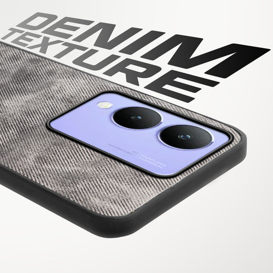 Classic Denim Finish Back Case for Vivo Y17s