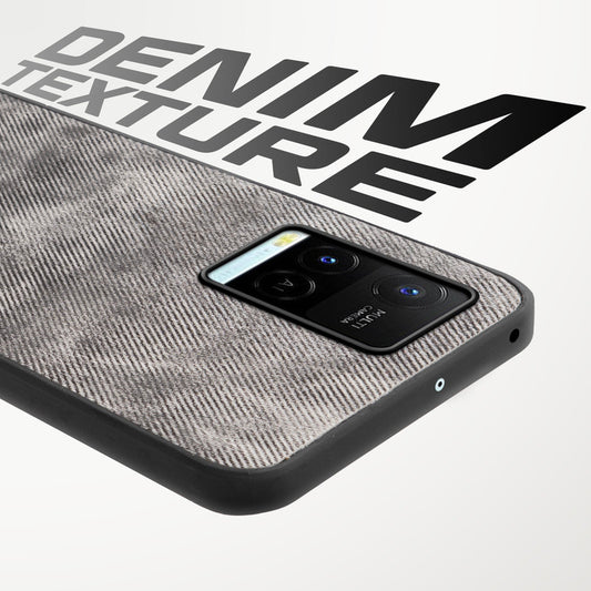 Classic Denim Finish Back Case for Vivo Y21 2021
