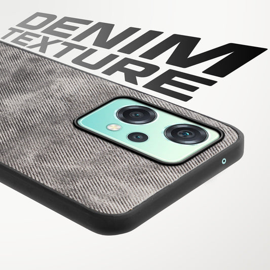 Classic Denim Finish Back Case for OnePlus Nord CE 2 Lite 5G with Raised Camera Edges & Micro-Fiber Lining