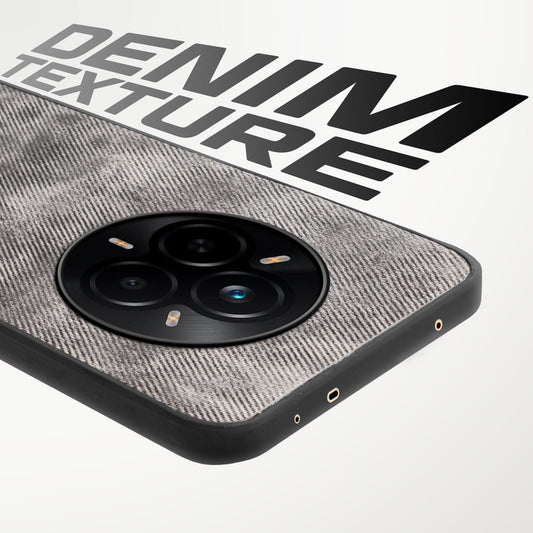 Denim Jeans Cloth Back Cover Case for Realme 14 Pro 5G