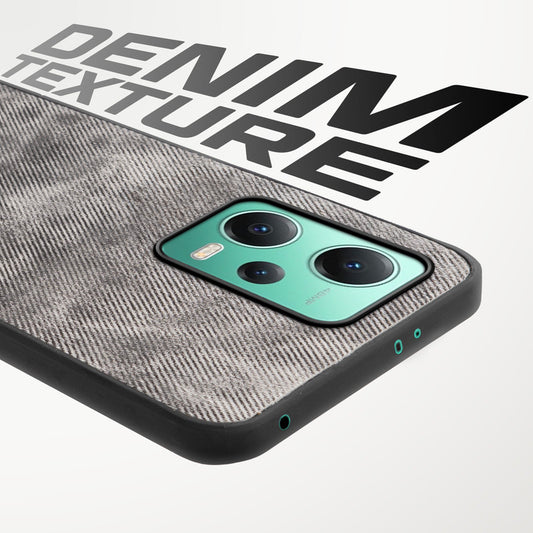 Denim Jeans Cloth Back Cover Case for Redmi Note 12 5G