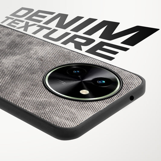 Classic Denim Finish Back Case for Vivo T3x 5G