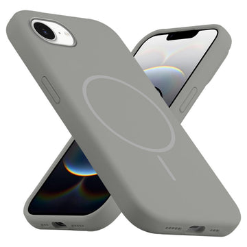 Liquid Silicon With Microfiber Lining Back Case For Apple iPhone 16e (MagSafe Compatible)