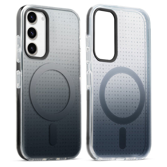 Stunning Dual Shade Starry MagSafe Hard Back Case for Samsung S23 5G with Colourful Raised Camera Edges