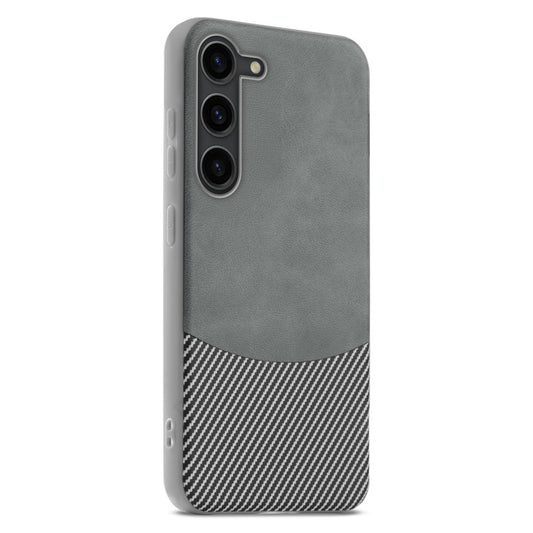 Modern Hybrid PU Leather With Checks Design Back Case For Samsung S23 5G with Sophisticated Style