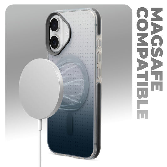 Stunning Dual Shade Starry MagSafe Hard Back Case for Apple iPhone 16 with Colourful Raised Camera Edges