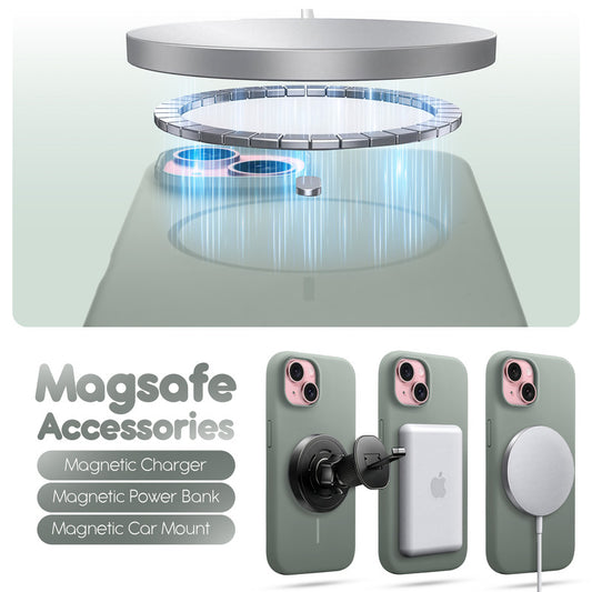 Cloud Feel Silicone Case for Apple iPhone 15 Plus – Supports Wireless Charging