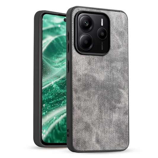 Classic Denim Finish Back Case for Redmi Note 14 SE 5G with Raised Camera Edges & Micro-Fiber Lining