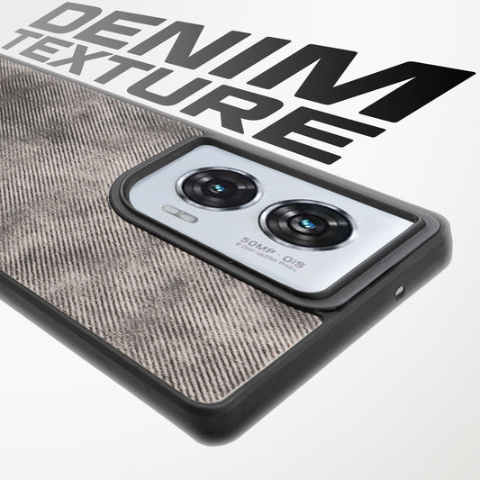 Classic Denim Finish Back Case for Motorola Moto G96 5G