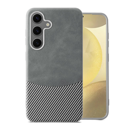 Modern Hybrid PU Leather With Checks Design Back Case For Samsung S Series with Sophisticated Style