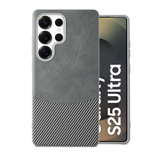 Modern Hybrid PU Leather With Checks Design Back Case For Samsung S Series with Sophisticated Style