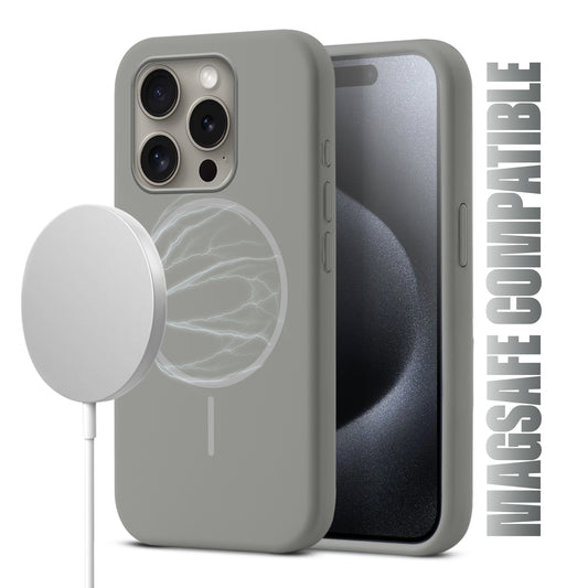 MagSafe Compatible Liquid Silicone Case For Apple iPhone 15 Pro