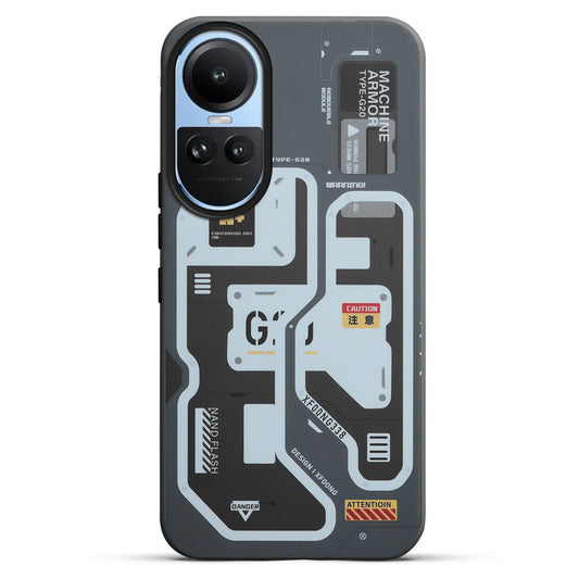 Circuit Printed Hard Back Cover Case For Oppo Reno 10 5G