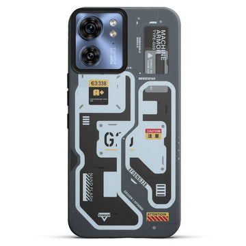 Mechanical Circuit Print Hard Back Cover For Motorola Edge 40 5G