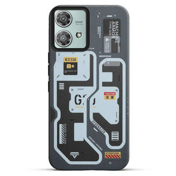 Mechanical Circuit Print Hard Back Cover For Motorola Edge 40 Neo 5G