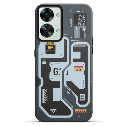 Mechanical Circuit Print Hard Back Cover For OnePlus Nord 2T 5g