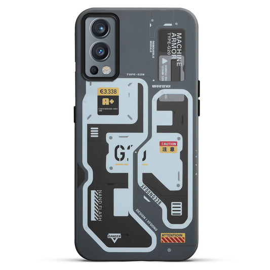 Mechanical Circuit Print Hard Back Cover For OnePlus Nord 2 5G