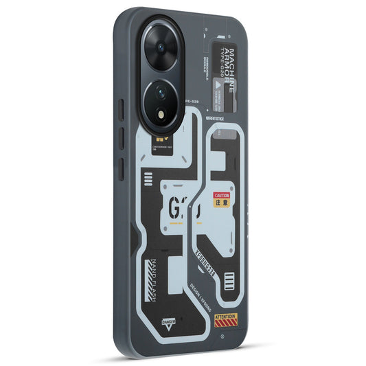 Mechanical Circuit Print Hard Back Cover For Vivo T2 5G