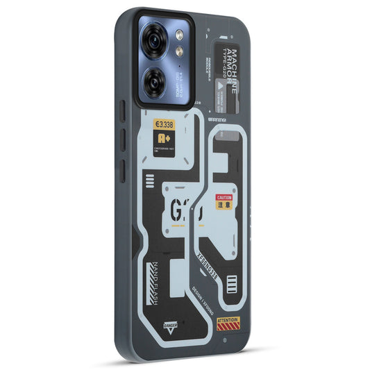 Mechanical Circuit Print Hard Back Cover For Motorola Edge 40 5G