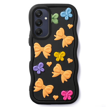 3D Silicone Soft Wave Edges Mobile Back Case For Samsung A25 5G