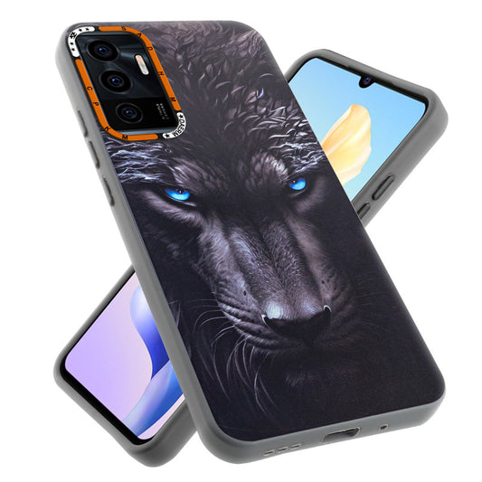 Dark Elegant Wild Creatures Printed Back Cases For Vivo V23E 5G