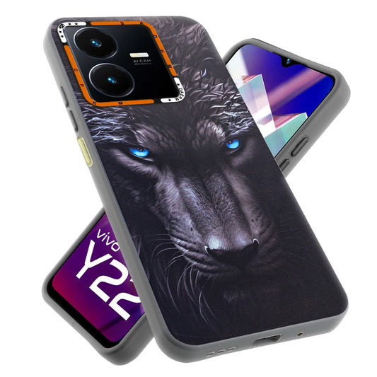Dark Elegant Wild Creatures Printed Back Cases For Vivo Y22