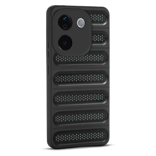 Advanced Perforated Breathable With Rugged Back Cover Case For Vivo T3 Pro 5G