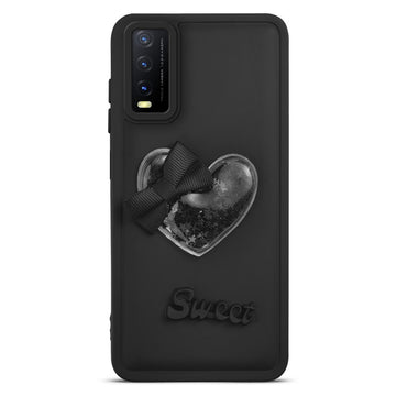 Bow Heart Cute Phone Back Cover for Vivo Y20