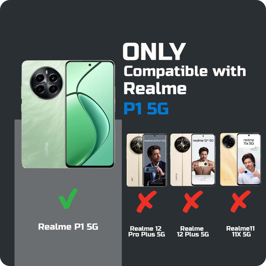 Liquid Silicone Comfort Grip Soft Touch Matte TPU Case for Realme P1 5G