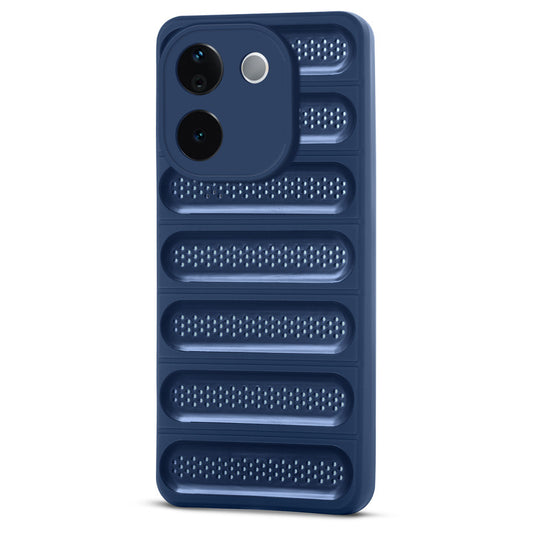 Advanced Perforated Breathable With Rugged Back Cover Case For Vivo T3 Pro 5G