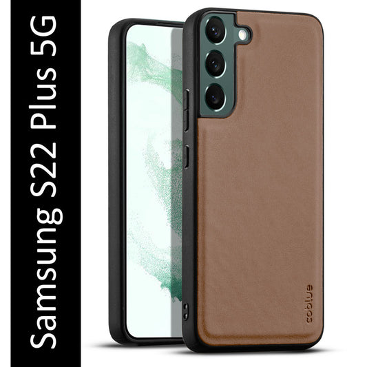 Elegant Leather Finish Back Cover for Samsung S22 Plus 5G