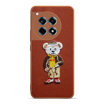 Premium Leather with Exquisite Embroidery for OnePlus 12R 5G