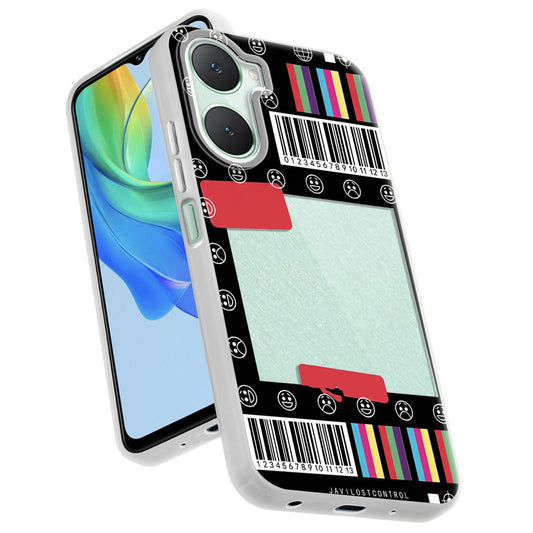 Designer Cover Case with Customizable Transparent Slot for Personalised Photos For Vivo Y18e