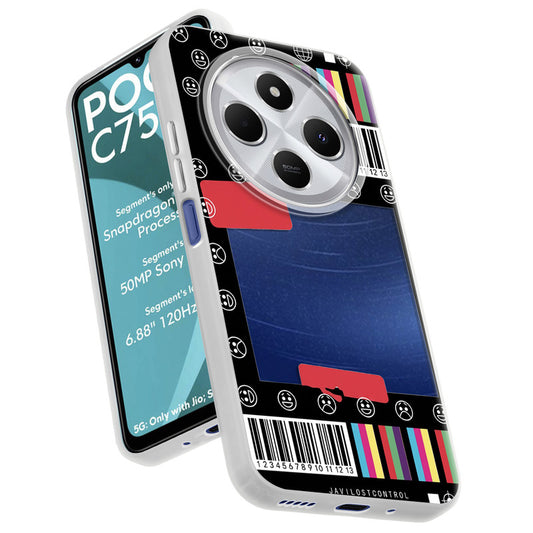 Designer Cover Case with Customizable Transparent Slot for Personalised Photos For Poco C75 5G
