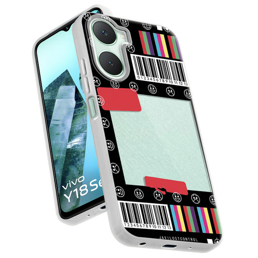 Designer Cover Case with Customizable Transparent Slot for Personalised Photos For Vivo Y18
