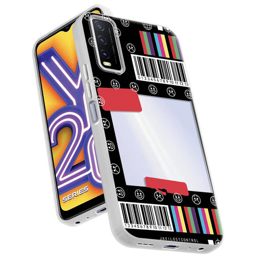 Designer Cover Case with Customizable Transparent Slot for Personalised Photos For Vivo Y20A