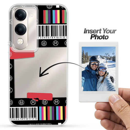 Designer Cover Case with Customizable Transparent Slot for Personalised Photos For Vivo Y19e