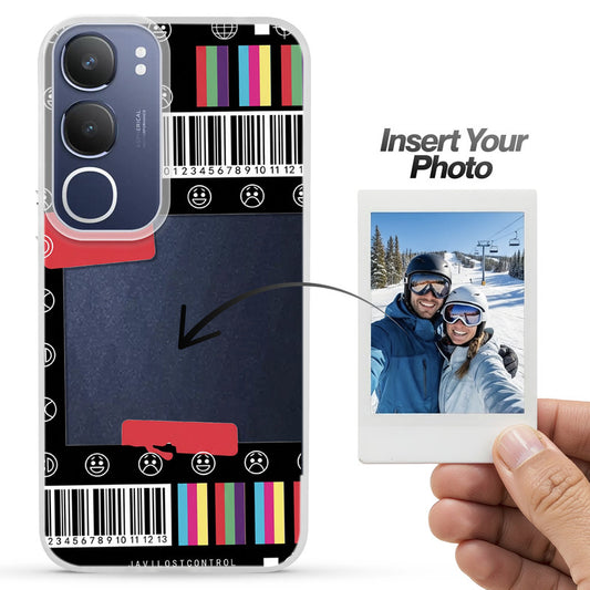 Designer Cover Case with Customizable Transparent Slot for Personalised Photos For Vivo Y29 5G