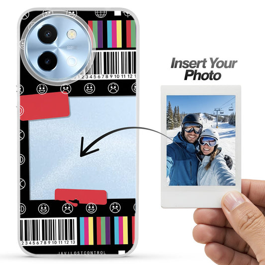 Designer Cover Case with Customizable Transparent Slot for Personalised Photos For Vivo Y58 5G