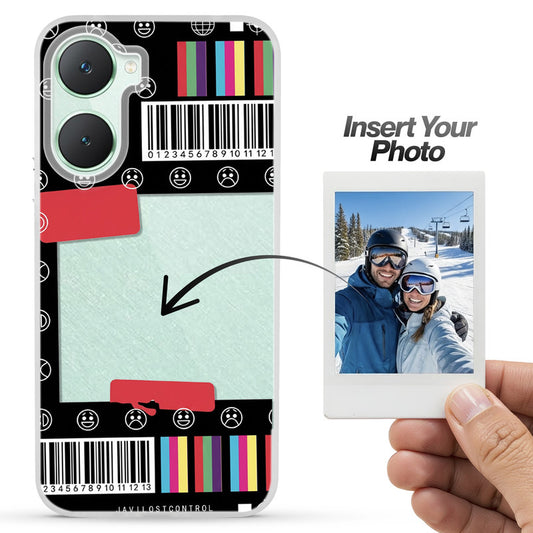 Designer Cover Case with Customizable Transparent Slot for Personalised Photos For Vivo Y18