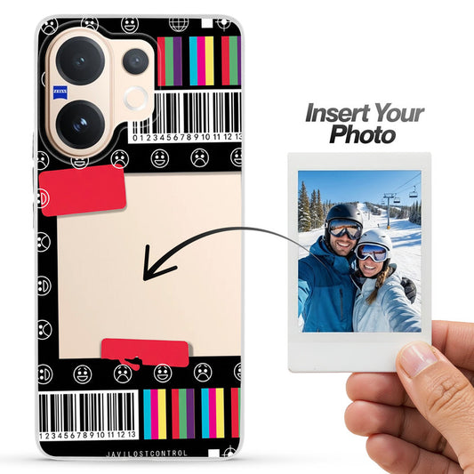 Designer Cover Case with Customizable Transparent Slot for Personalised Photos For Vivo V60 5G