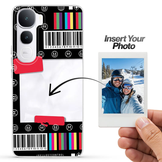 Designer Cover Case with Customizable Transparent Slot for Personalised Photos For Vivo Y400 5G
